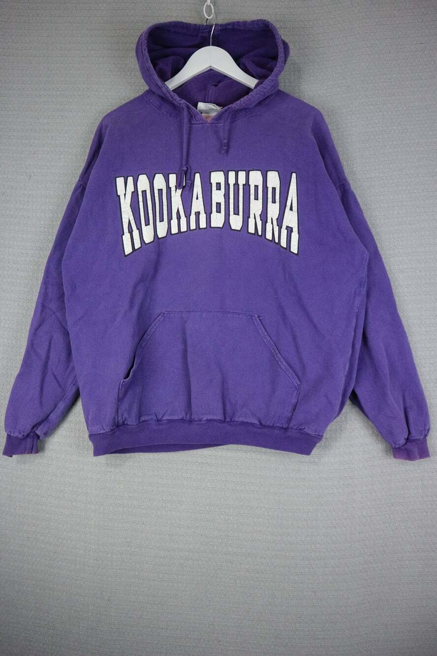 Vintage 1990s Canary Island Adventure Kookaburra Purple Hoodie Medium M